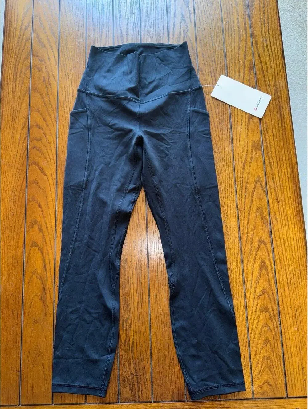 Lululemon Align With Pockets High Rise 23” Black Size 4 NWT